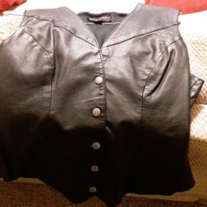 Leather vest
